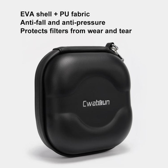 Cwatcun D164 Small Filter Organizer Camera Lens Digital Protection Bag(Black)