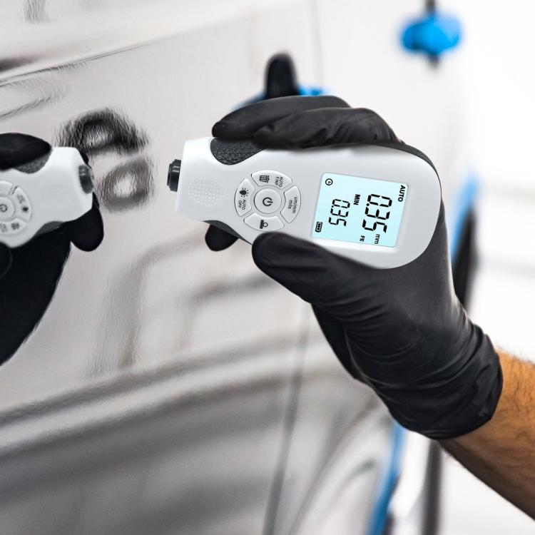 High-Precision Anti-Slip Paint Coating Thickness Gauge(White)