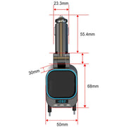 BC97 Dual Retractable Cable Car Charger Automobile Bluetooth MP3 Player