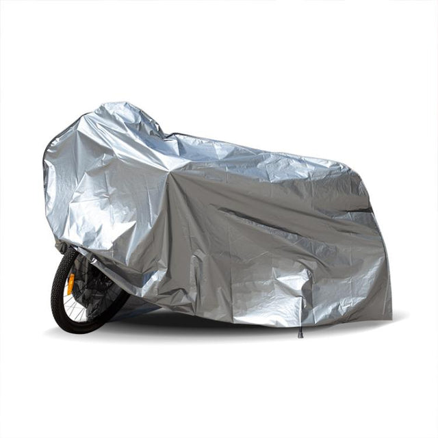 230 x 130cm Motorcycle And Bicycle Sun Dust And Rain Protection Cover(Silver Gray)