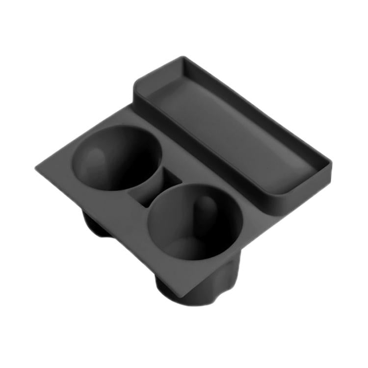 For Tesla 21-23 Model 3/Y Central Control Integrated Silicone Storage Cup Holder(Black)