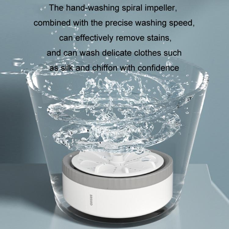 Mini Portable Underwear Socks Turbine Washing Machine, Color: Purple Standard