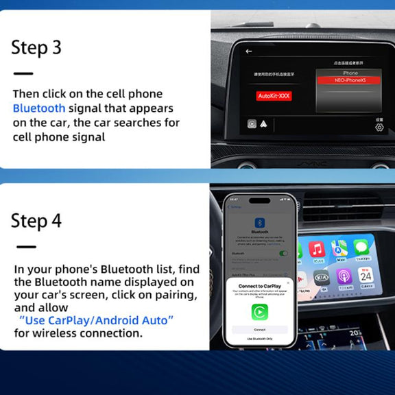 Original Carplay Wired To Wireless Box Adapter Car Connect Android Box, Model: MINI SE X2AIR Black