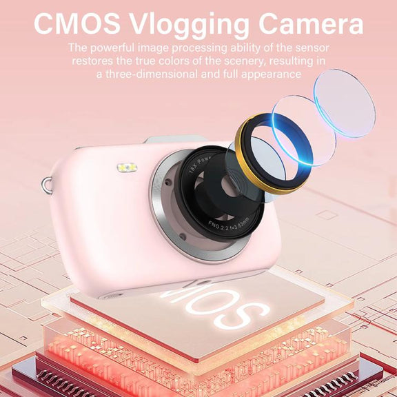 G7-A 2.8-inch 18X Digital Zoom 4K HD Beauty Digital Camera(Pink)
