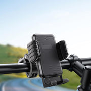 Bicycle Motorcycle Shock Absorption Mobile Phone Holder Gravity Navigation Mount(Blue)