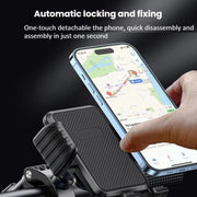 Bicycle Motorcycle Shock Absorption Mobile Phone Holder Gravity Navigation Mount(Blue)
