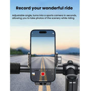 Bicycle Motorcycle Shock Absorption Mobile Phone Holder Gravity Navigation Mount(Blue)
