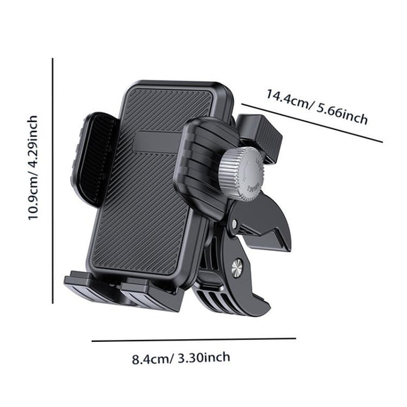Bicycle Motorcycle Shock Absorption Mobile Phone Holder Gravity Navigation Mount(Blue)
