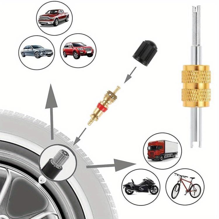 33pcs/Set Car Bicycle Tire Valve Core Installation Tool Repair Kit, Specifications: B