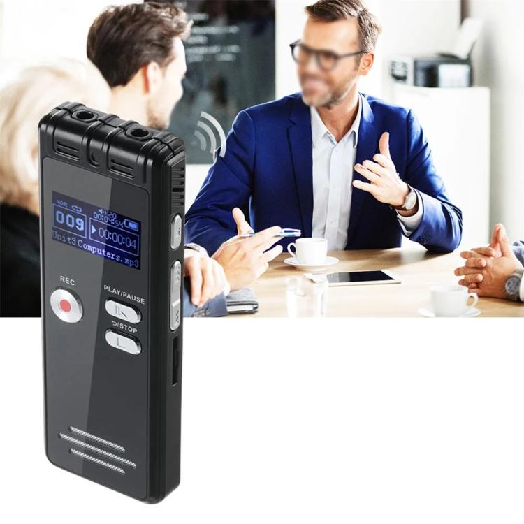 SK6 0.8-inch LED Screen Interview Recorder USB Rechargeable MP3 Player 32GB