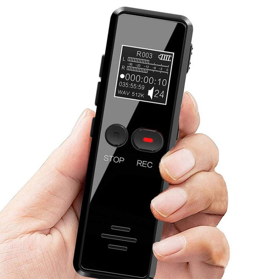 8GB 0.9-inch LCD Screen Interview Mini HD Recorder USB Charging MP3 Player