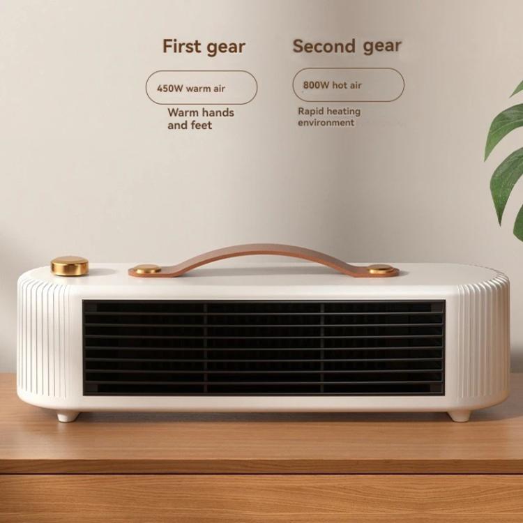 FS007 800W Home Desktop Heater Large Area PTC Heating Device, Spec: EU Plug(White)