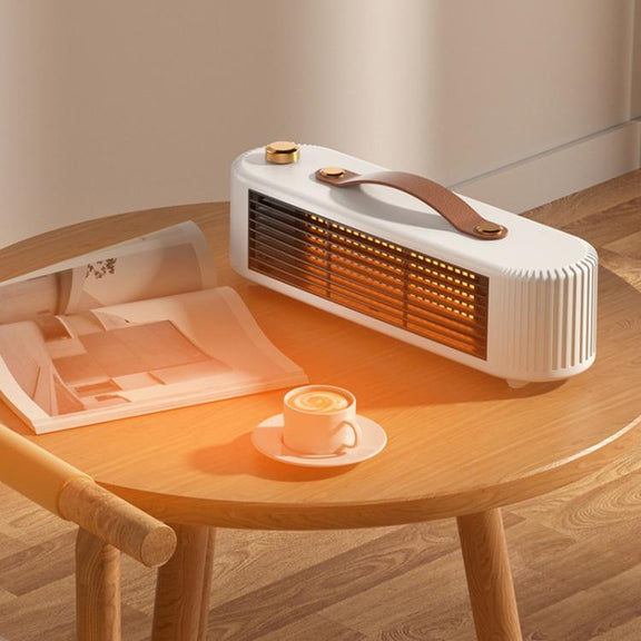 FS007 800W Home Desktop Heater Large Area PTC Heating Device, Spec: US Plug(White)