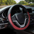 38cm Cars Universal Microfiber Steering Wheel Cover(Wine Red) - Steering Wheel Accessories by PMc TechLife | Online Shopping South Africa | PMc TechLife | Buy Now Pay Later Mobicred