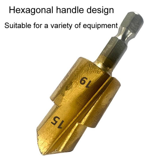 3pcs / Set 20 / 25 / 32 Hexagonal Shank PPR Step Drill Bits Leak Repairing And Connecting Tools