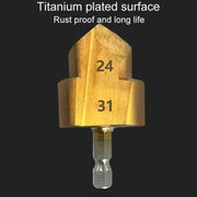 3pcs / Set 20 / 25 / 32 Hexagonal Shank PPR Step Drill Bits Leak Repairing And Connecting Tools