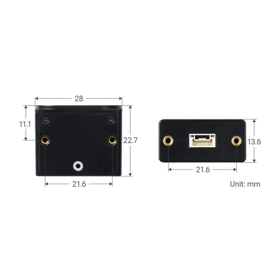 Waveshare TOF Time of Flight Laser Range Sensor, UART / I2C / IO Communication, Range: 50m