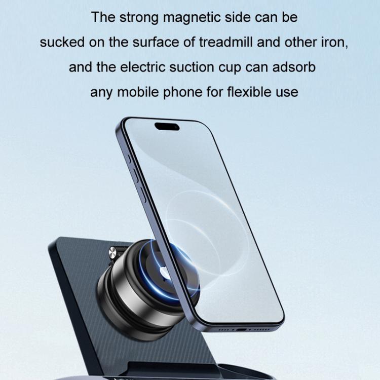Car Navigation Eectric Vacuum Magnetic Suction Cup Multifunctional Bracket(Silver)