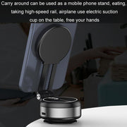 Car Navigation Eectric Vacuum Magnetic Suction Cup Multifunctional Bracket(Silver)