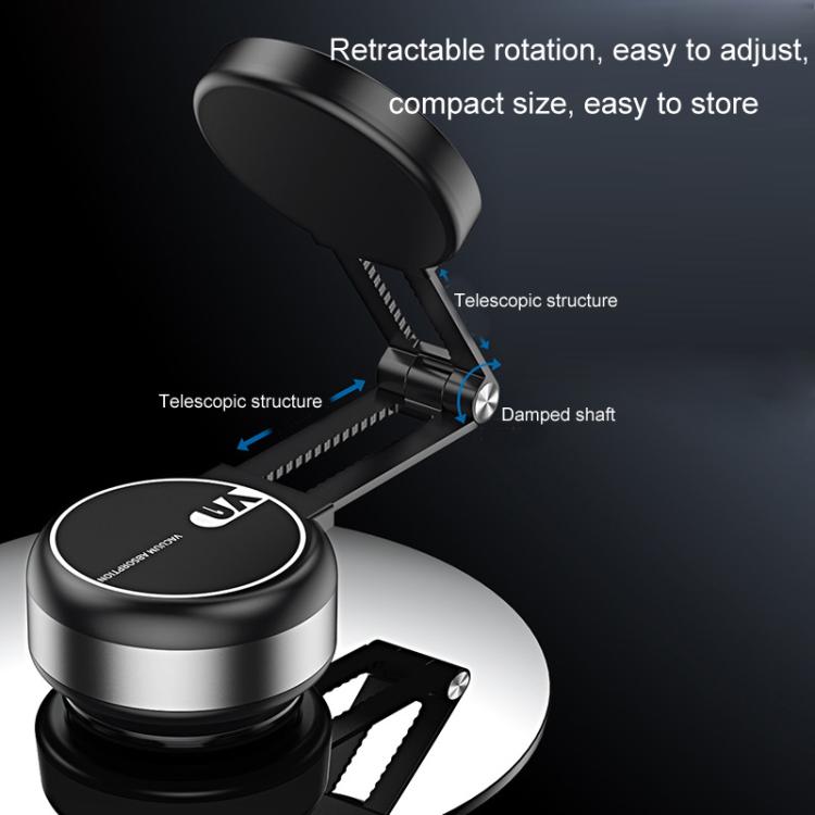Car Navigation Eectric Vacuum Magnetic Suction Cup Multifunctional Bracket(Silver)