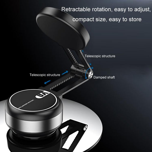 Car Navigation Eectric Vacuum Magnetic Suction Cup Multifunctional Bracket(Silver)