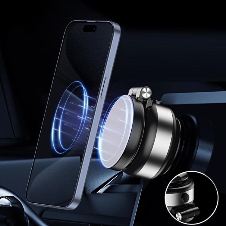 Car Navigation Eectric Vacuum Magnetic Suction Cup Multifunctional Bracket(Silver)