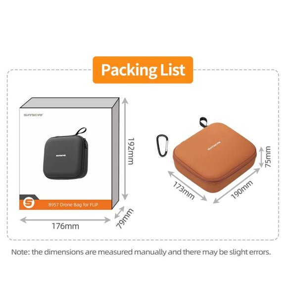 For DJI Flip Sunnylife FP-B957 Storage Bag Mini Vlog Aerial Camera Protective Case(Gray)
