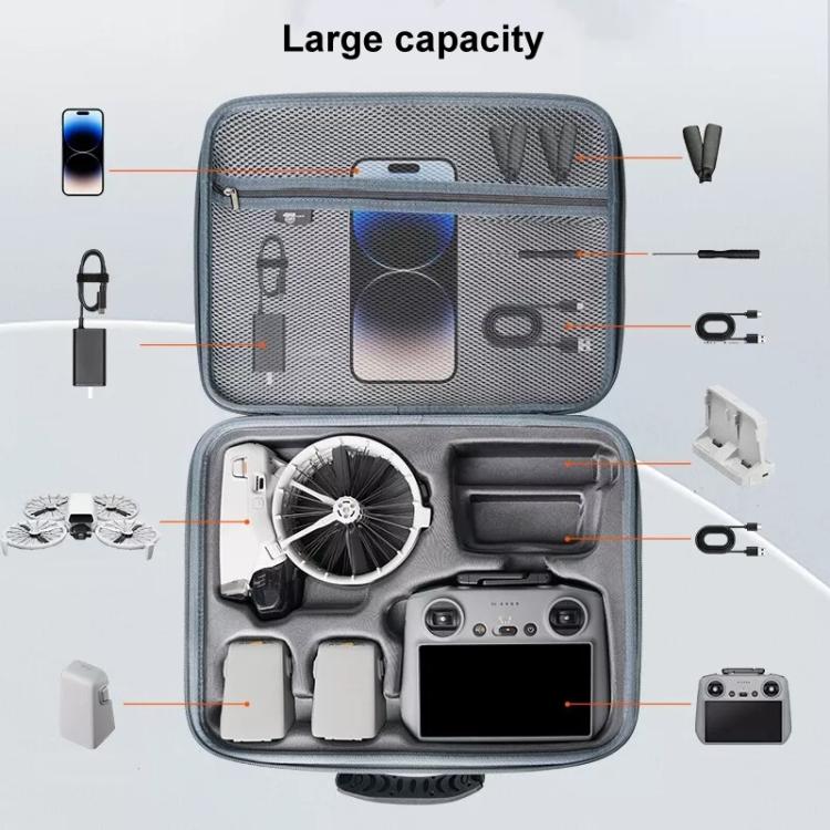 For DJI Flip CYNOVA FL-SNB-CY Drone Storage Bag Portable Handheld Bag, Style: RC2 Screen Control Version ( Without Shoulder Strap )