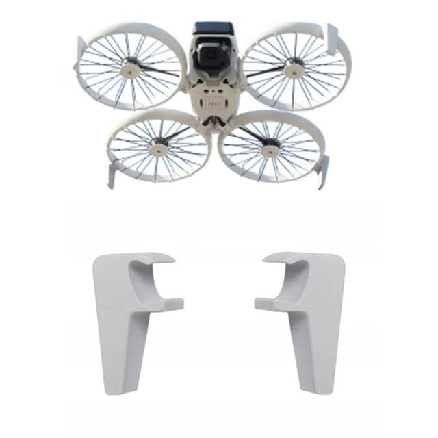 1pair For DJI Flip Drone Landing Gear Height Enhancement Rear Stand Gimbal Protector Bracket Accessories