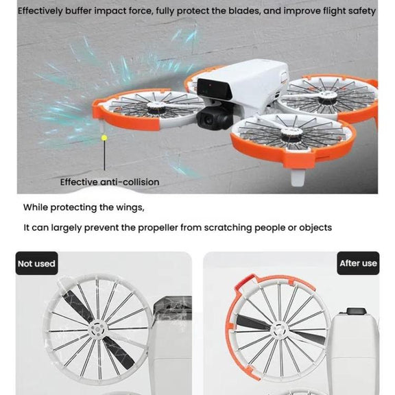 For DJI Flip Drone With Tripod Bumper Ring(Gray)