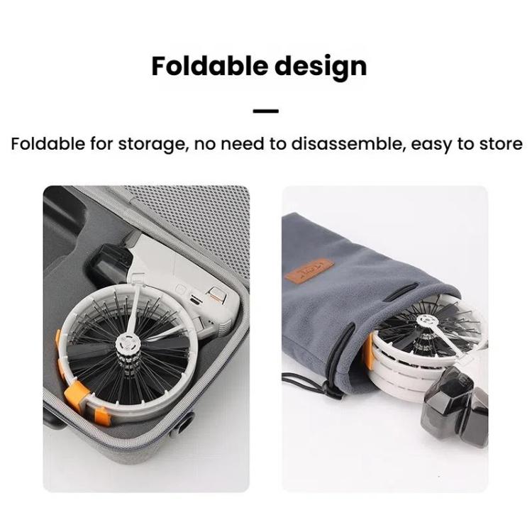 For DJI Flip CQT 4 In 1 Drone Folding Booster Stand Scratch and Wear Resistant Landing Protective Bracket(Orange)