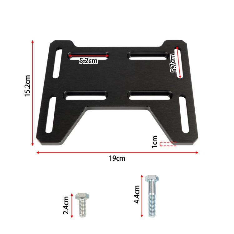 Motor Engine Mount Adapter DB30 Aluminum Bracket for Predator 212cc(Black)