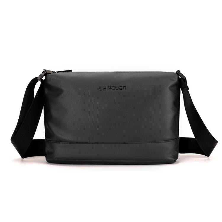 WEPOWER Simple Shoulder Bag For Men Light Casual Commuter Messenger Pack(Black)