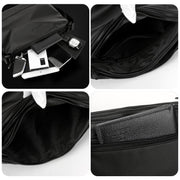 WEPOWER Simple Shoulder Bag For Men Light Casual Commuter Messenger Pack(Black)