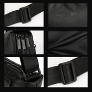 WEPOWER Simple Shoulder Bag For Men Light Casual Commuter Messenger Pack(Black)