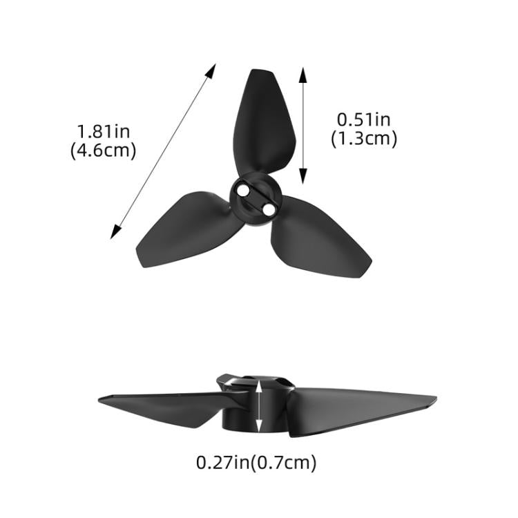 For DJI Neo BRDRC 2pairs Drone Propeller Wing Protection Accessories(Black)