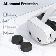 For Meta Quest 3S / Quest 2 VR Lens TPU Protective Cover(Purple)