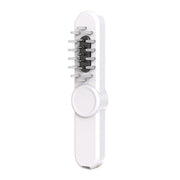 Hair Oil Applicator Roller Ball Red / Blue Light Electric Massage Comb Hair Regrowth Conductive Comb(White)