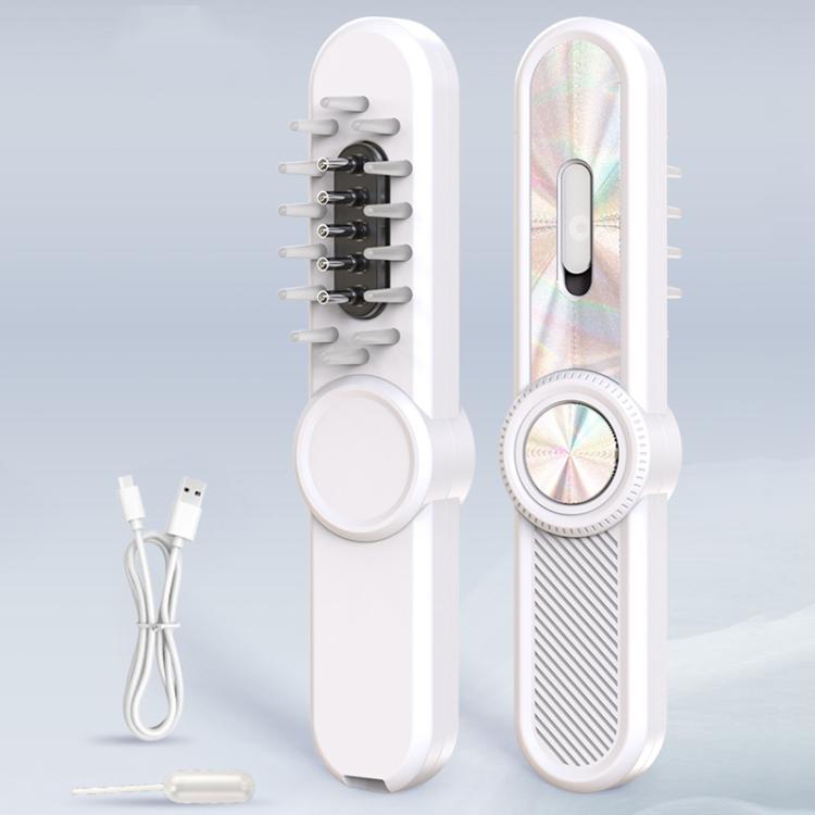 Hair Oil Applicator Roller Ball Red / Blue Light Electric Massage Comb Hair Regrowth Conductive Comb(Pink)