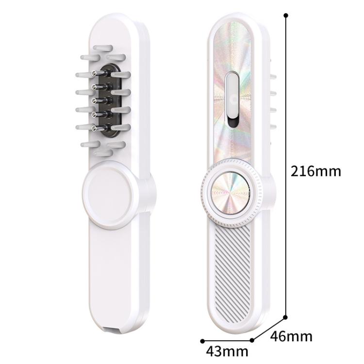Hair Oil Applicator Roller Ball Red / Blue Light Electric Massage Comb Hair Regrowth Conductive Comb(Pink)