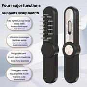 Hair Oil Applicator Roller Ball Red / Blue Light Electric Massage Comb Hair Regrowth Conductive Comb(Pink)