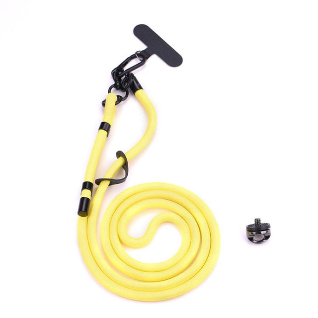 BRDRC Sport Camera Lanyard With 1/4 inch Screw Anti-Lost Crossbody Rope Accessory(Yellow)