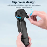 For DJI OSMO Pocket 3 BRDRC Lens Cap Camera Case Screen Protector Accessories(Blue)