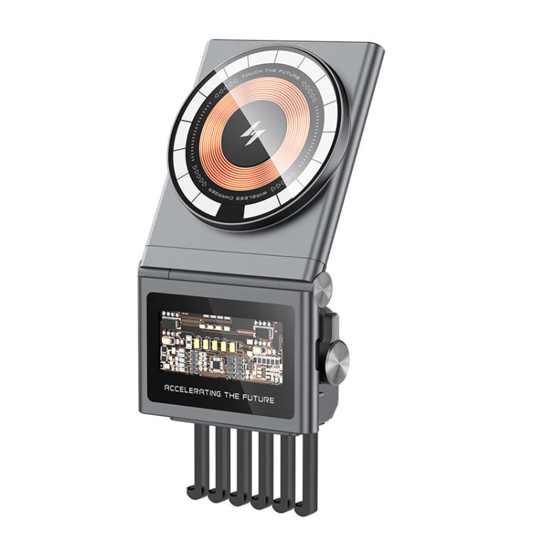 Car Air Outlet Intelligent Induction Wireless Charging Mobile Phone Holder(Gray)