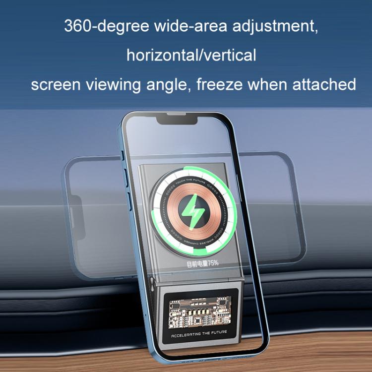 Car Air Outlet Intelligent Induction Wireless Charging Mobile Phone Holder(Gray)