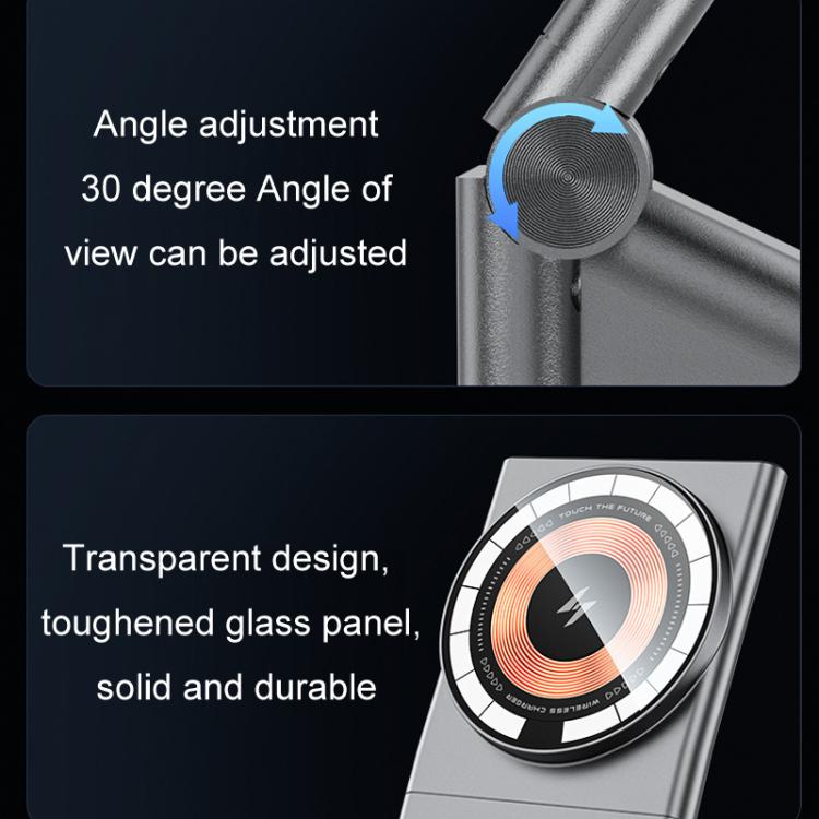 Car Air Outlet Intelligent Induction Wireless Charging Mobile Phone Holder(Gray)