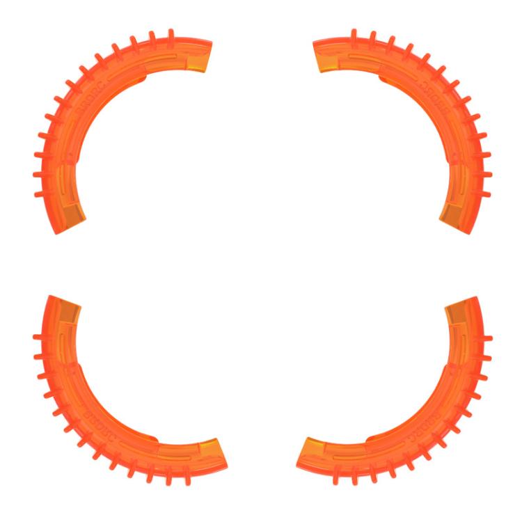 For DJI Avata 2 BRDRC 4pcs Paddle Protection Bumper Rings(Orange)