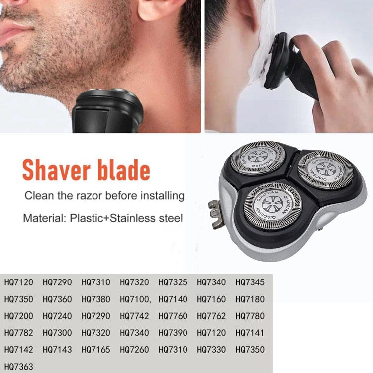 HQ7310 Blade Head for Philips Shaver HQ7360 HQ7340 7390 HQ8 Accessories(Silver)