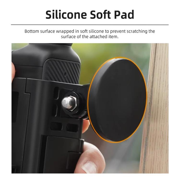 4pcs /Set For DJI Osmo Pocket 3 Flymile Magnetic Bracket Fixed Base Back Clip Adapter Bezel Accessories