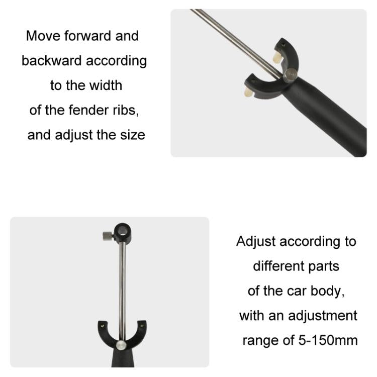 Fender Parallel Marking Tool Automotive Sheet Metal Dent Repair Tool(Black)